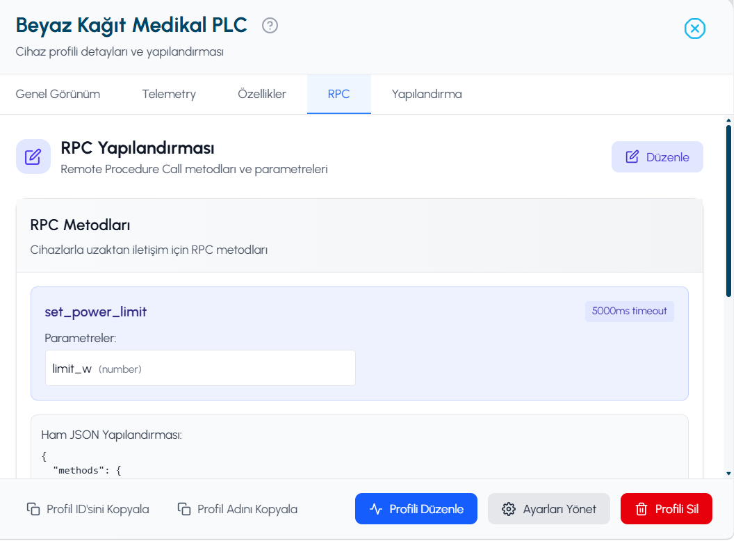 RPC metodları