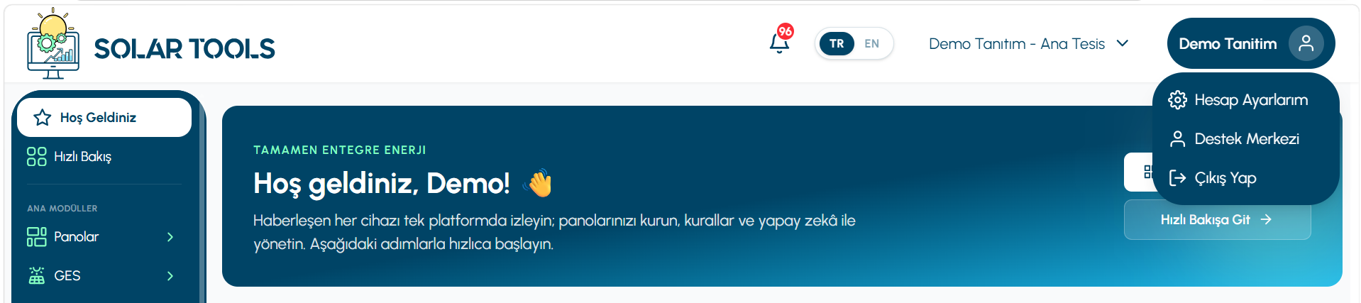 Üst Çubuk Genel Görünüm