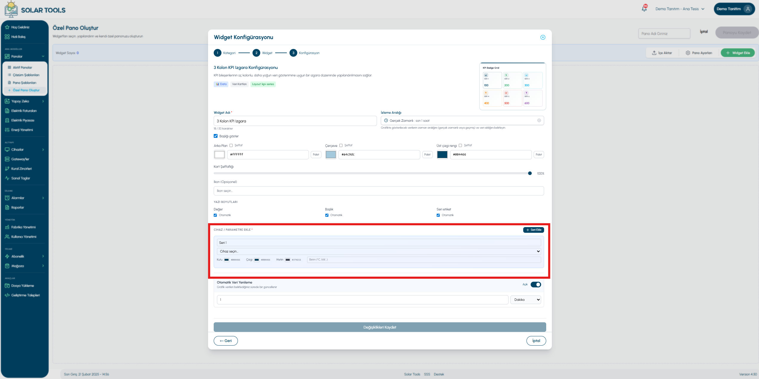 3 Kolonlu KPI — görünüm 4