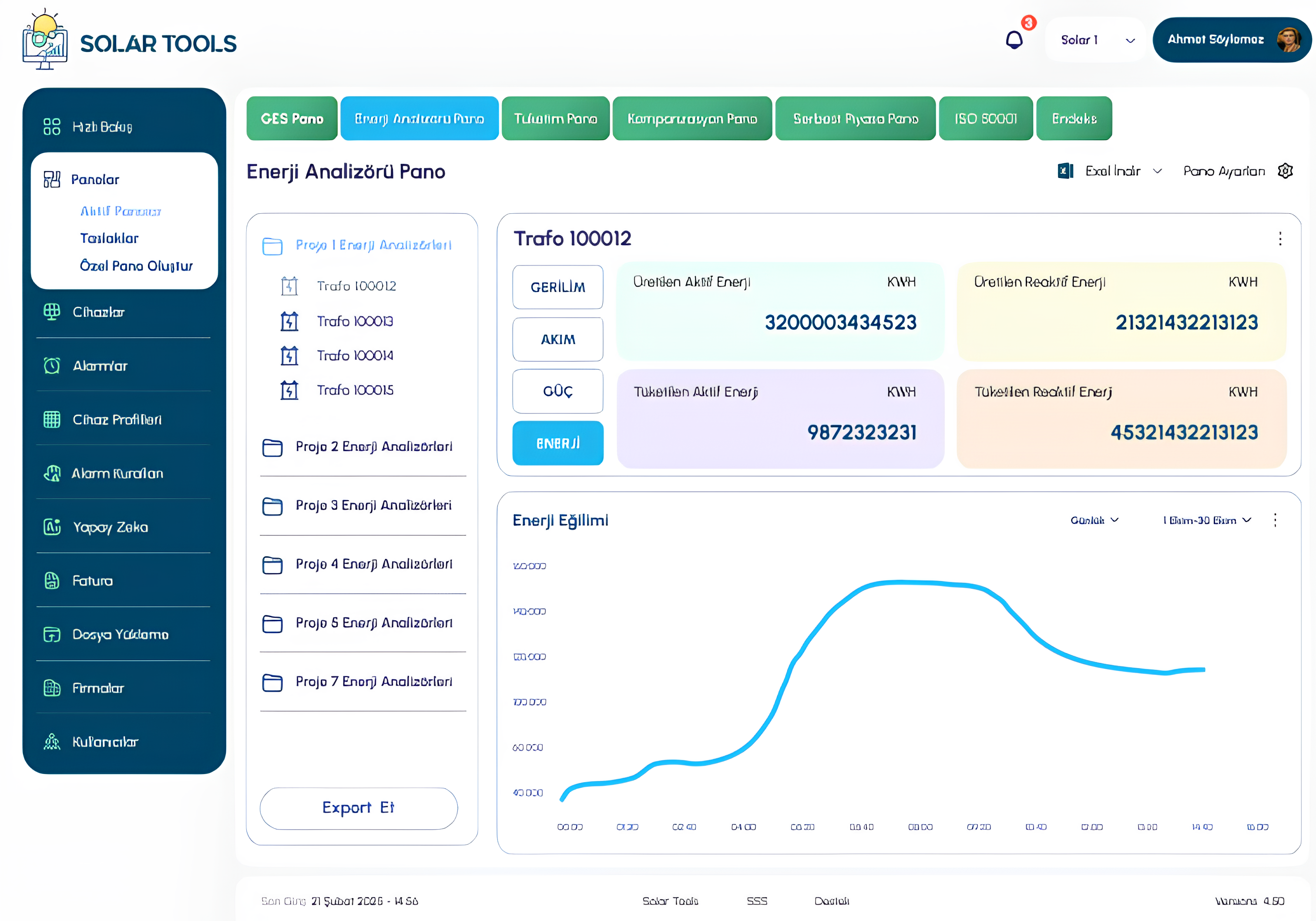 SolarTools Dashboard